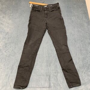 Levi's Denizen Skinny Jeans Womens 8L Black Denim Classic Dark Wash High Rise